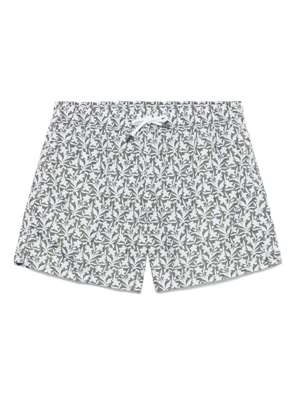 floral-print swim shorts