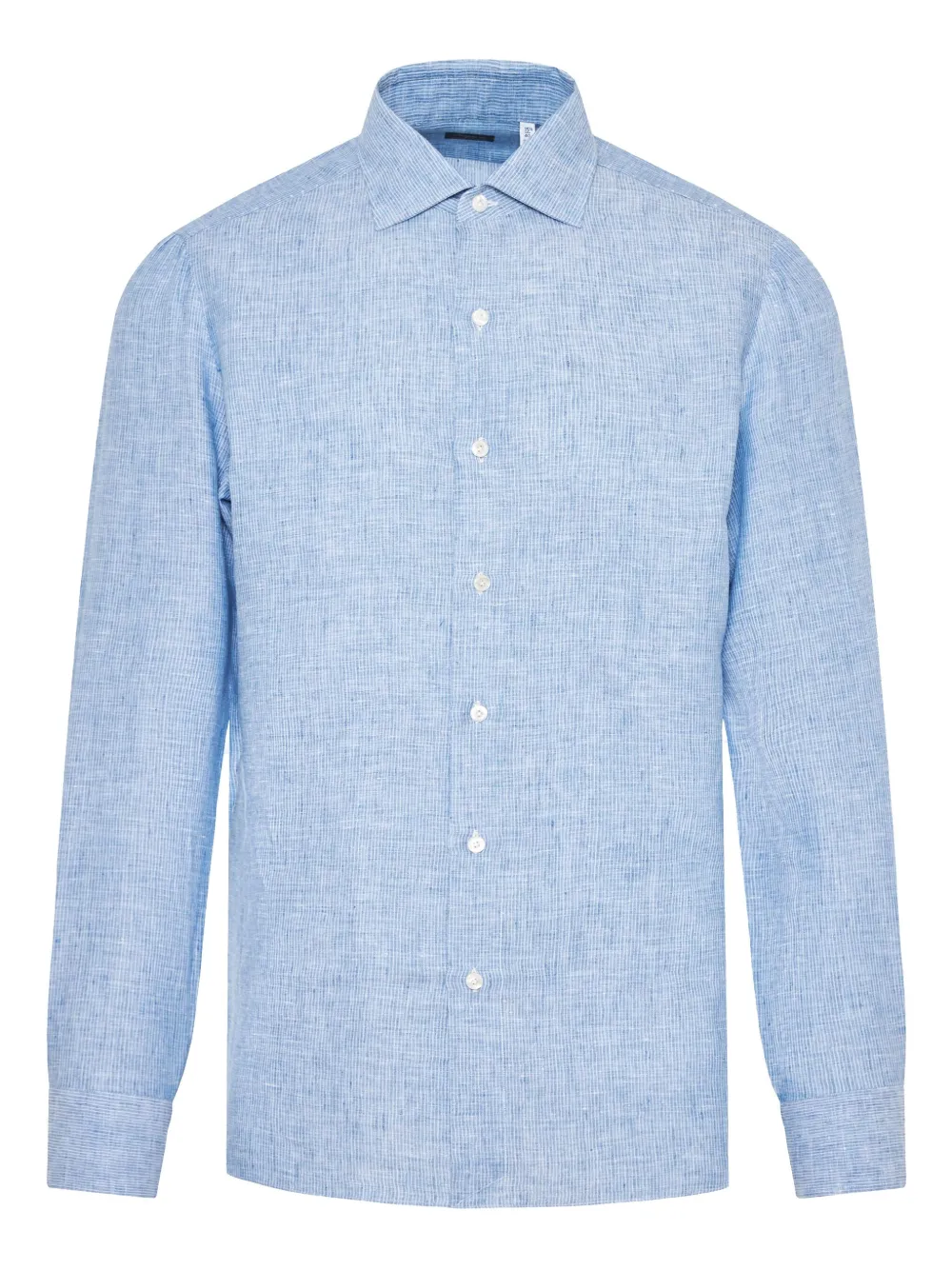 Finamore 1925 Napoli camisa con botones y rayas estampadas | azul | Image 1
