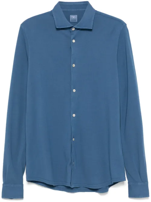Fedeli chemise en coton - Bleu - Fedeli - Modalova