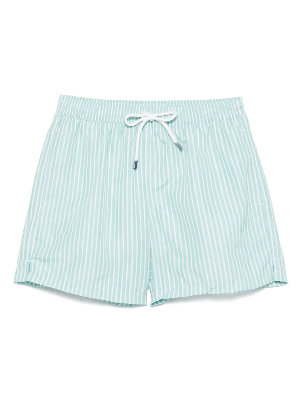 striped swim shorts