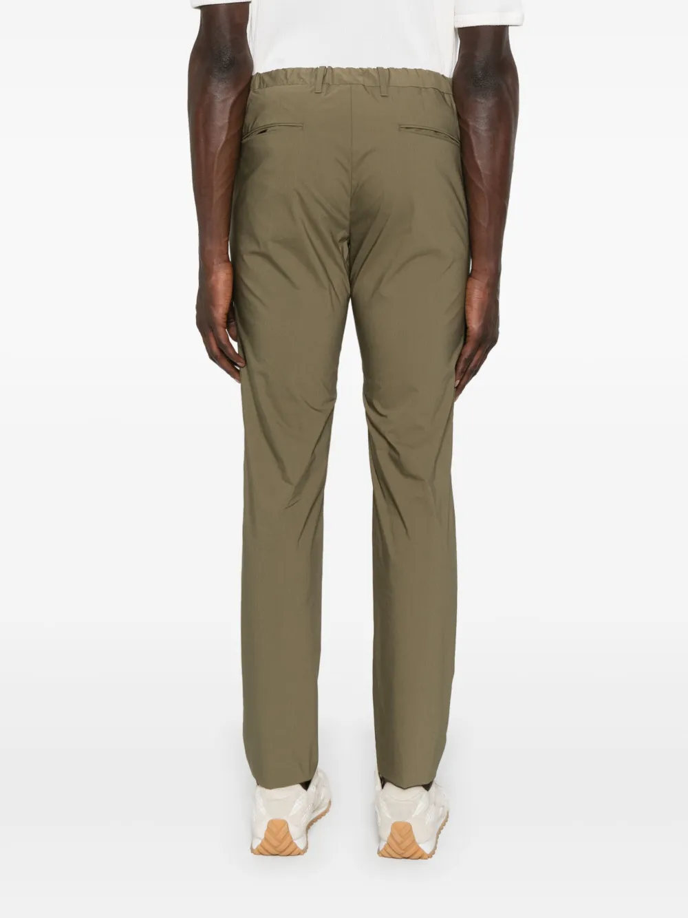 Incotex Chino met elastische band Groen
