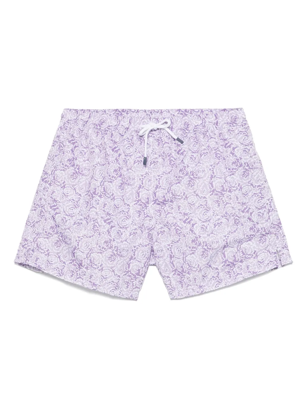 floral-print swim shorts