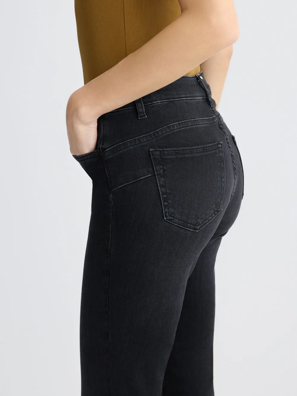 LIU JO Skinny jeans met stras Zwart
