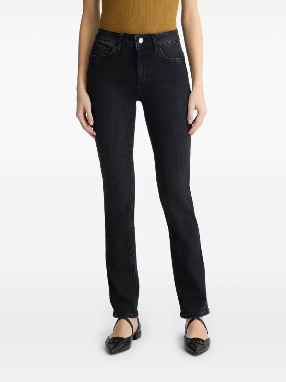 LIU JO Skinny jeans met stras - Zwart