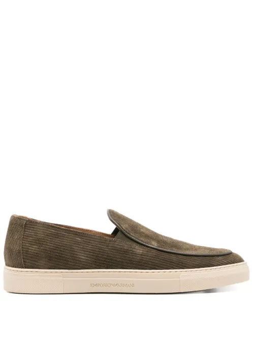 Mocassins en daim - Emporio Armani - Modalova