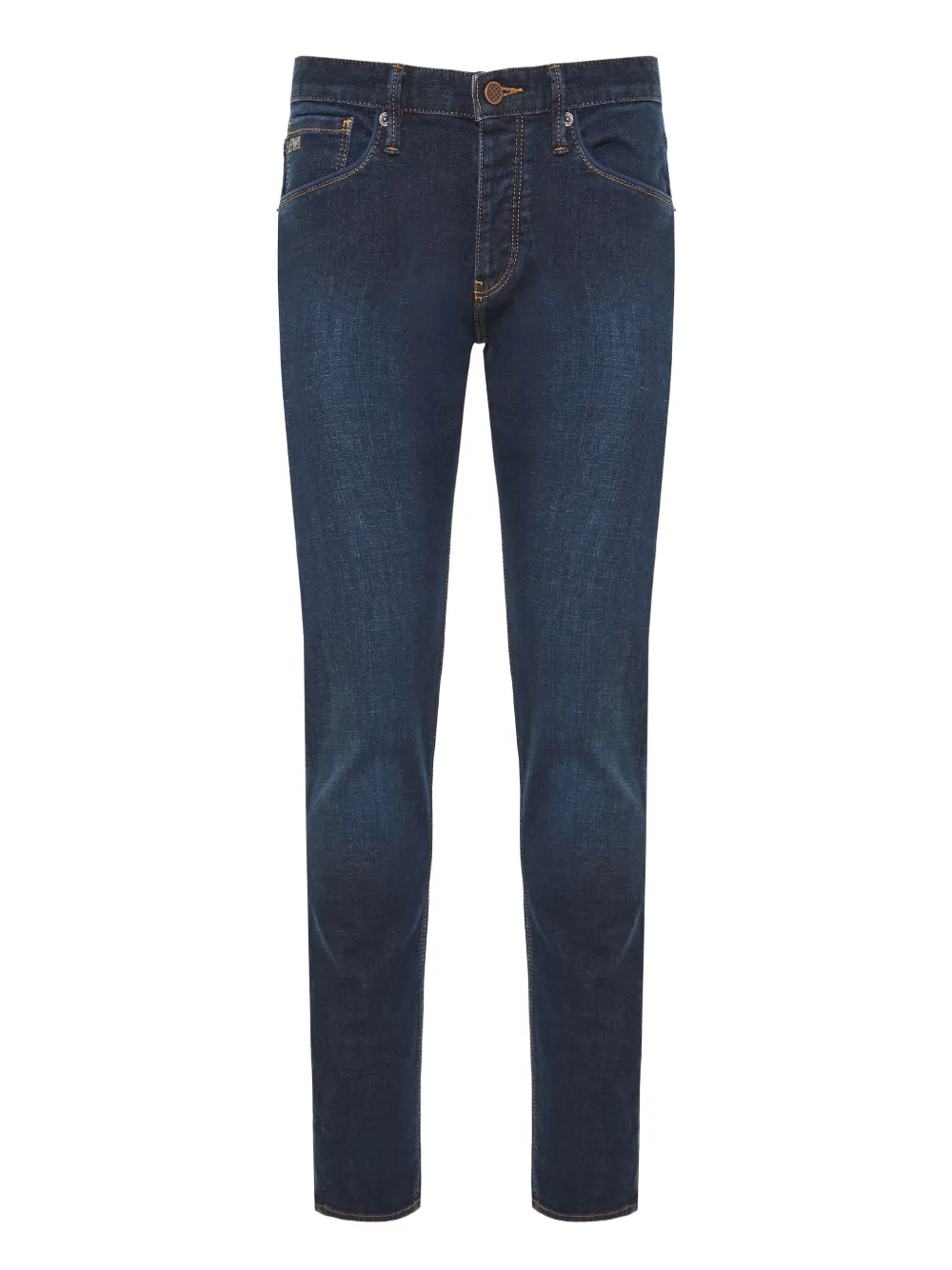 Emporio Armani Jeans met logopatch Blauw