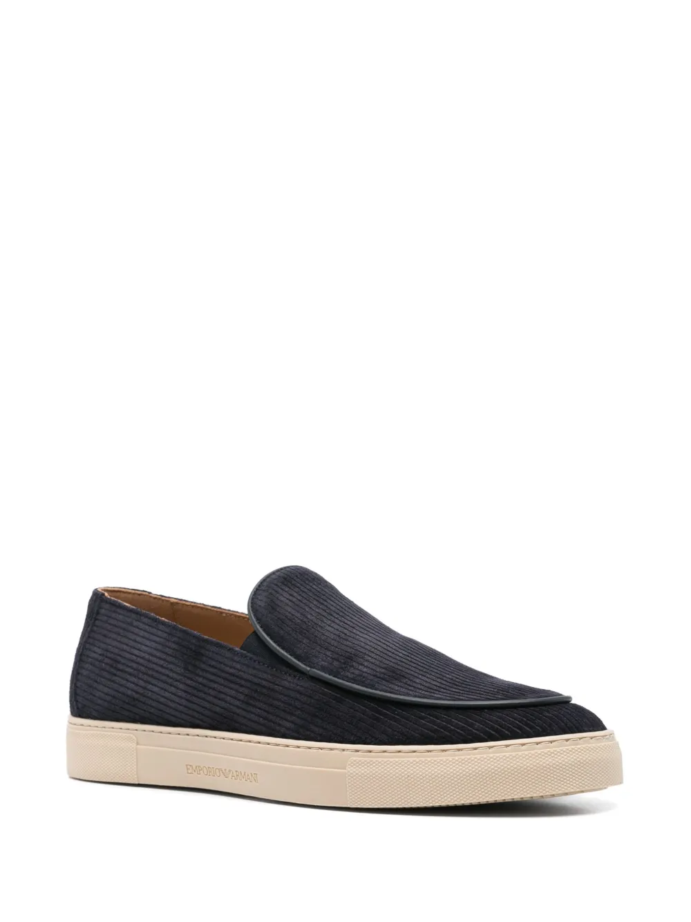 Emporio Armani suede loafers - Blauw