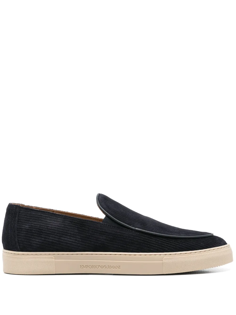 Emporio Armani suede loafers Blue