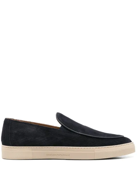Emporio Armani mocasines de gamuza