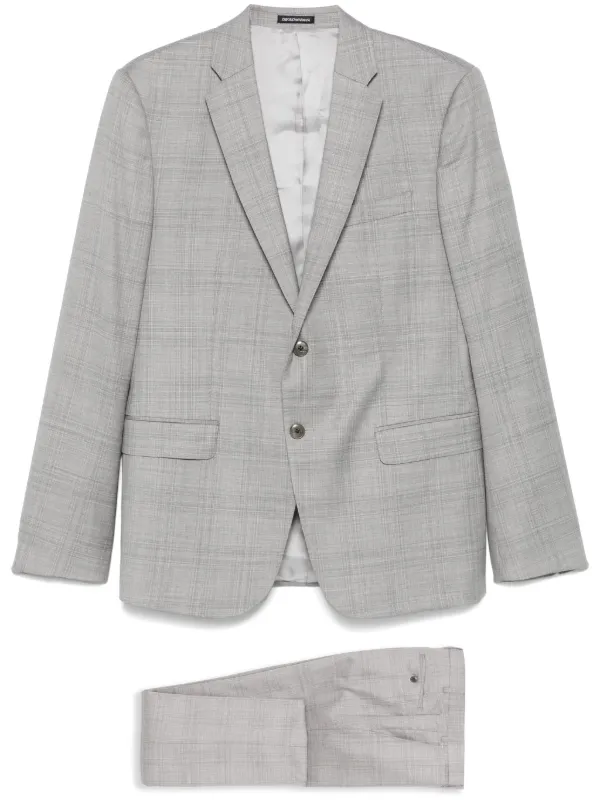 Emporio Armani Virgin Wool Suit in Grey