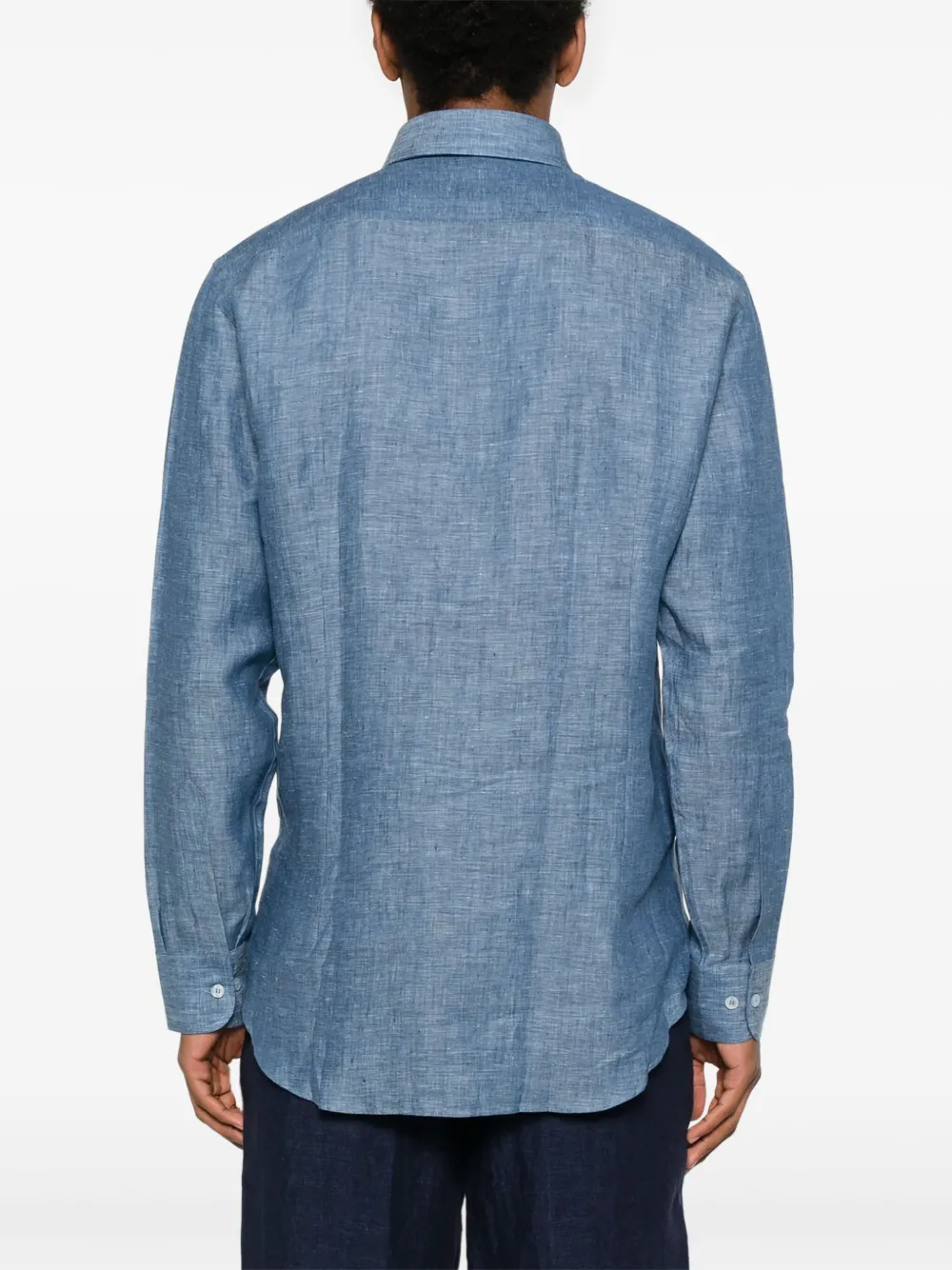 ETRO Linnen overhemd Blauw