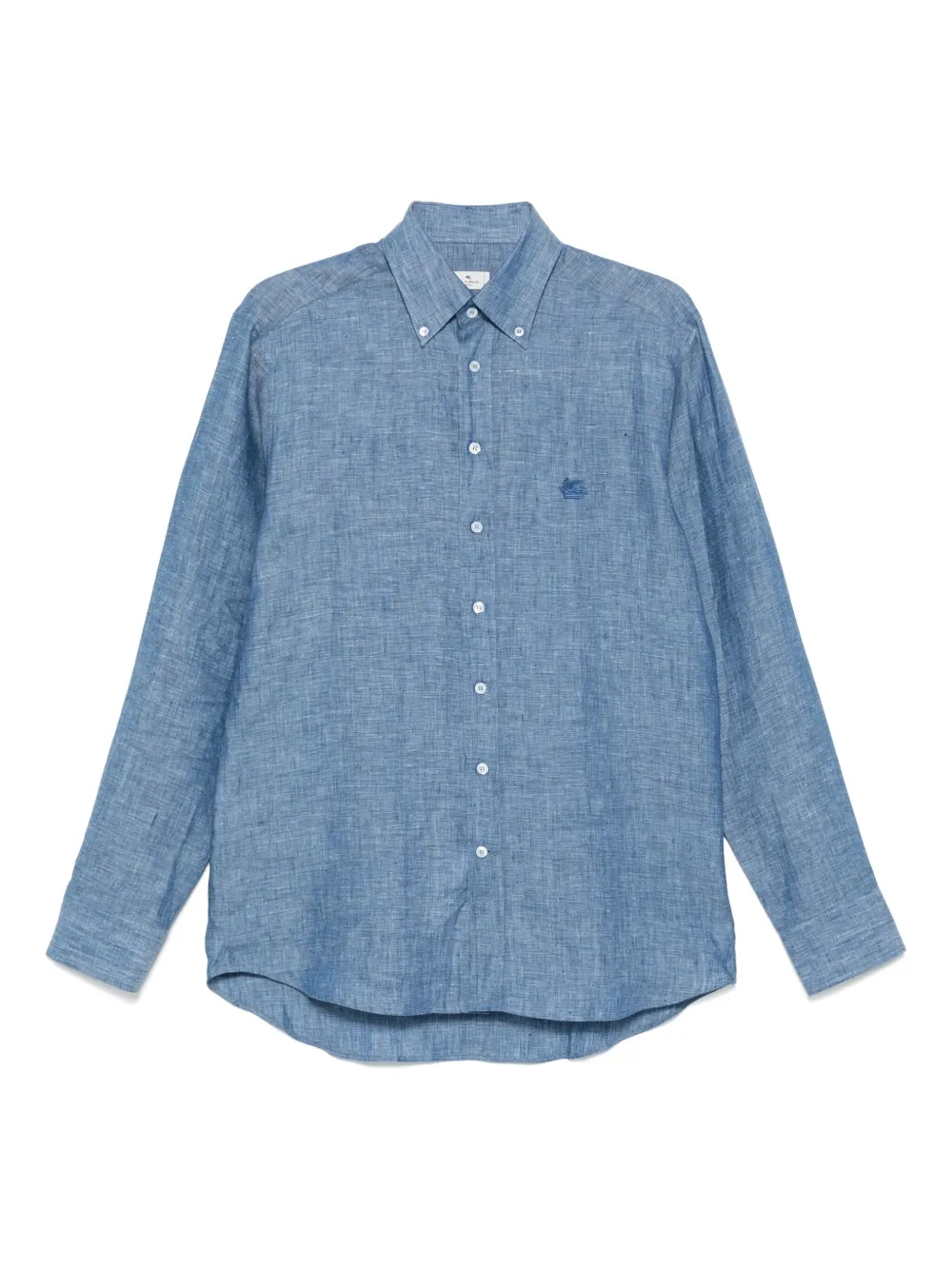 ETRO linen shirt - ブルー ETRO linen shirt - ブルー