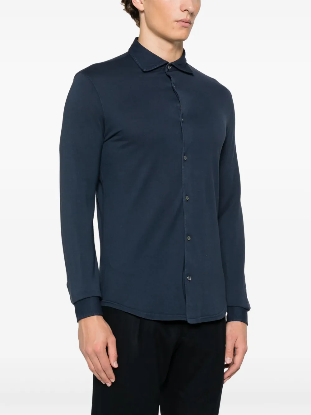 Fedeli Katoenen overhemd Blauw