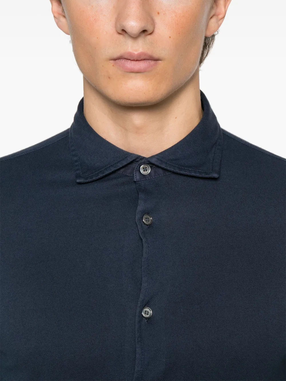Fedeli Katoenen overhemd Blauw