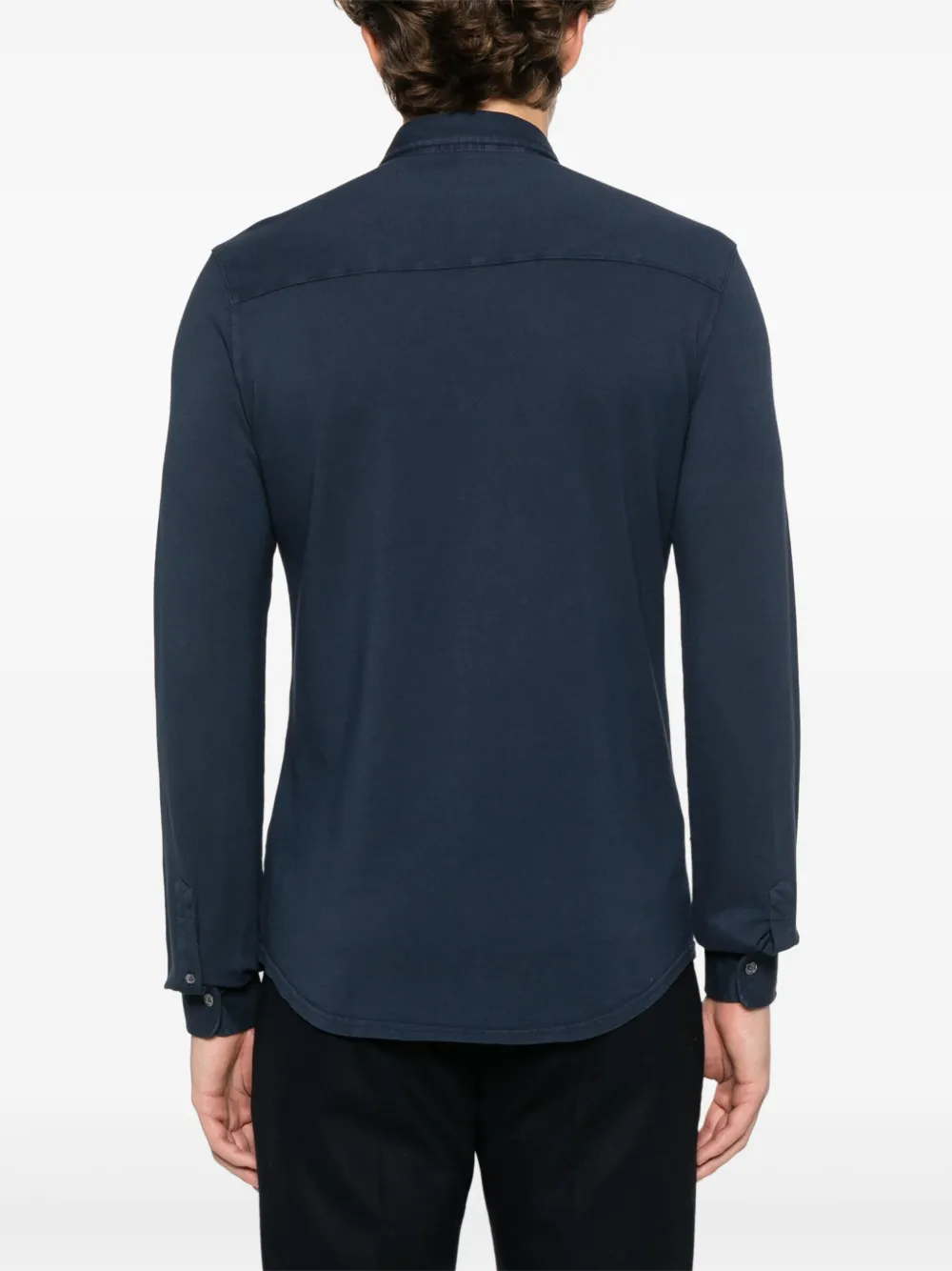 Fedeli Katoenen overhemd Blauw