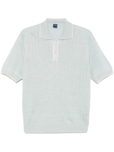 Fedeli ribbed-knit polo shirt