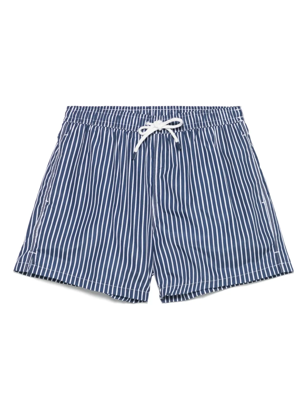 striped swim shorts