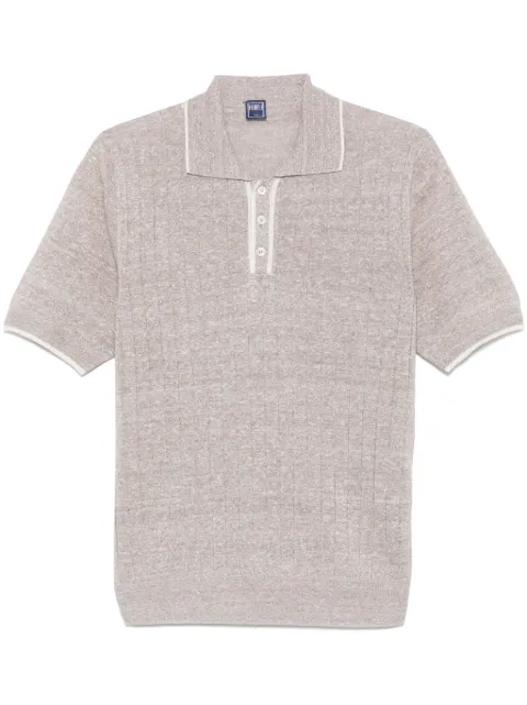 Fedeli ribbed-knit polo shirt