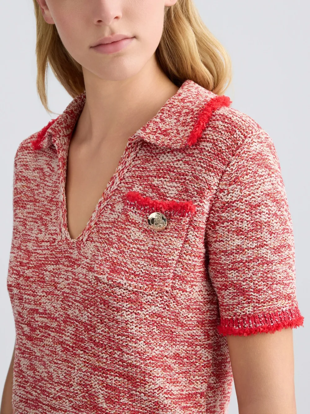 LIU JO Gebreide polotop Rood