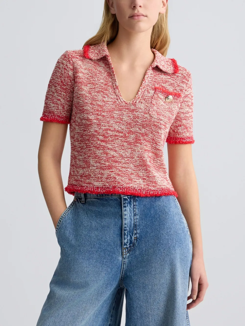 LIU JO Gebreide polotop Rood