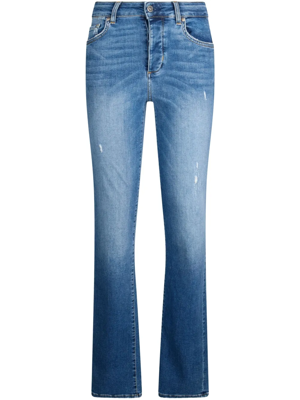 Liu •jo High-rise Straight-leg Jeans In Blue