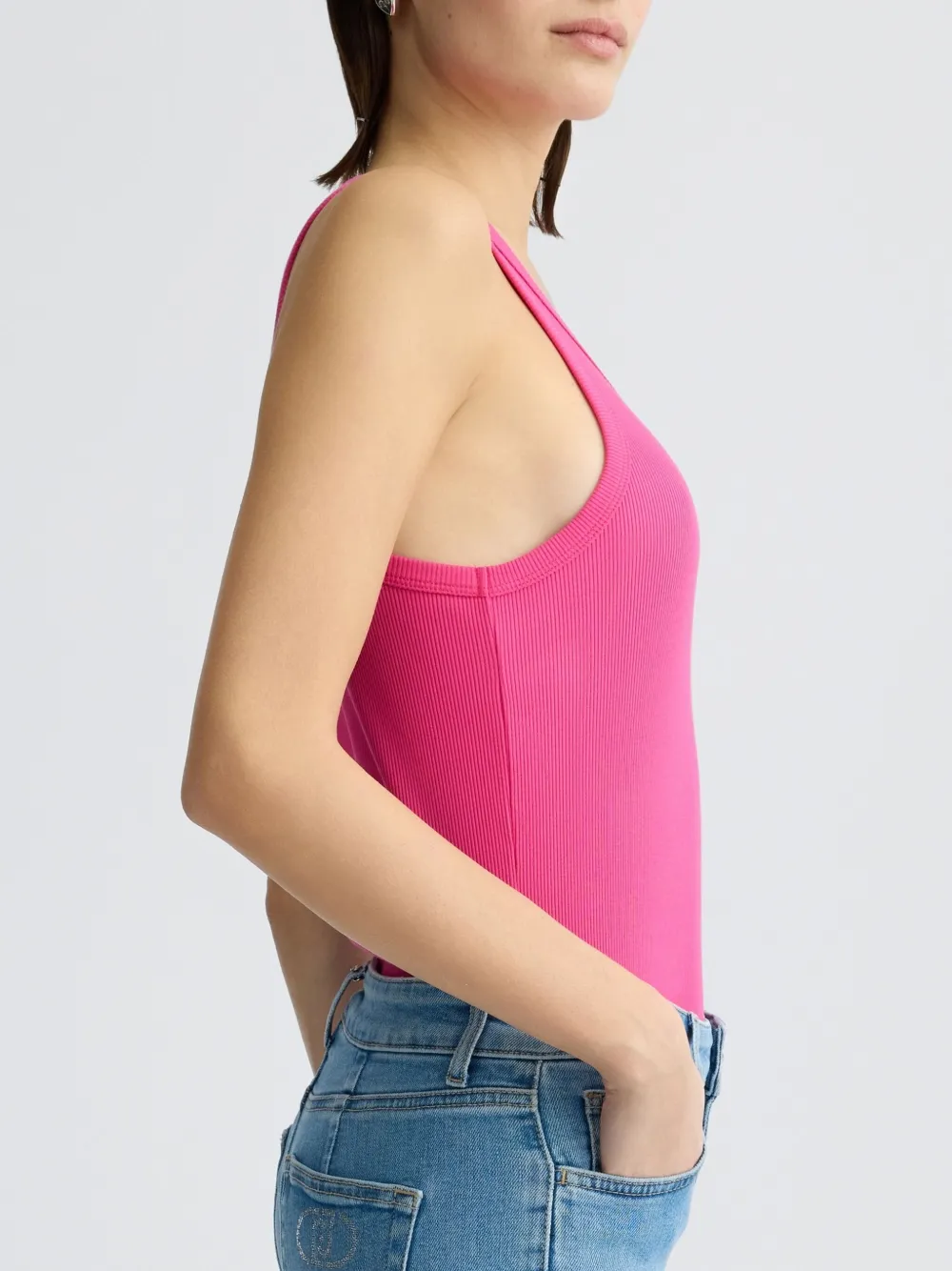 LIU JO Slim-fit jeans met stras Blauw
