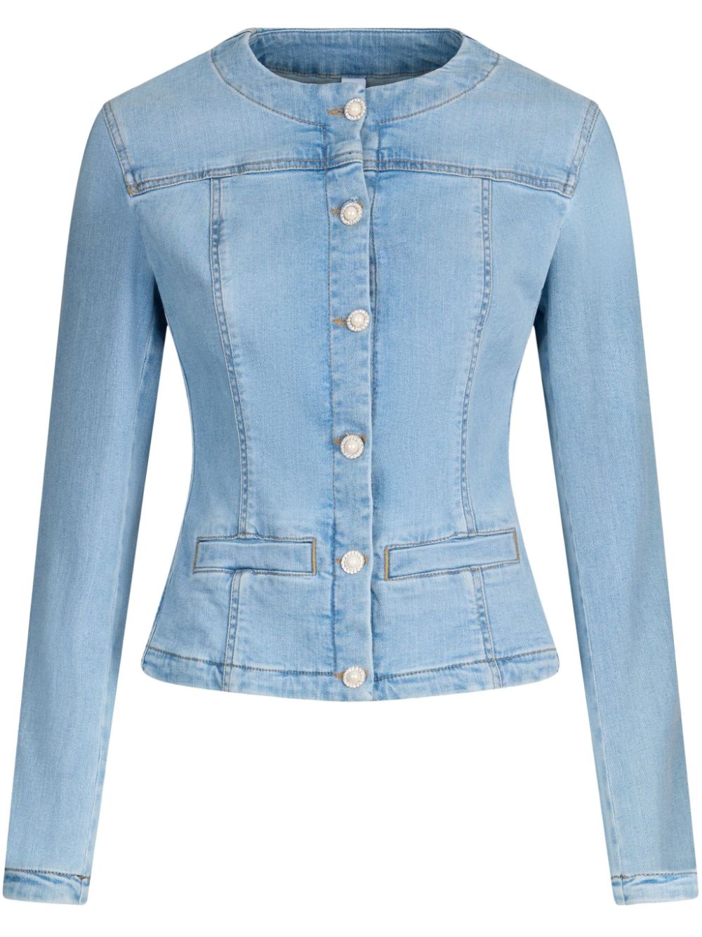 button-down denim jacket