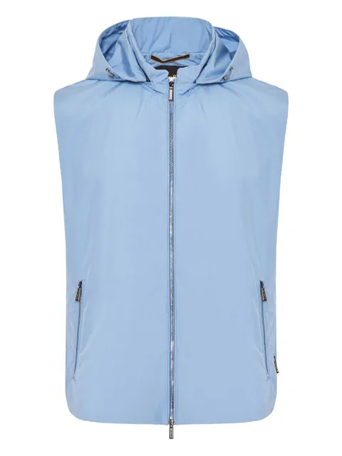 Moorer zip-up gilet 