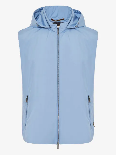 Moorer zip-up gilet 