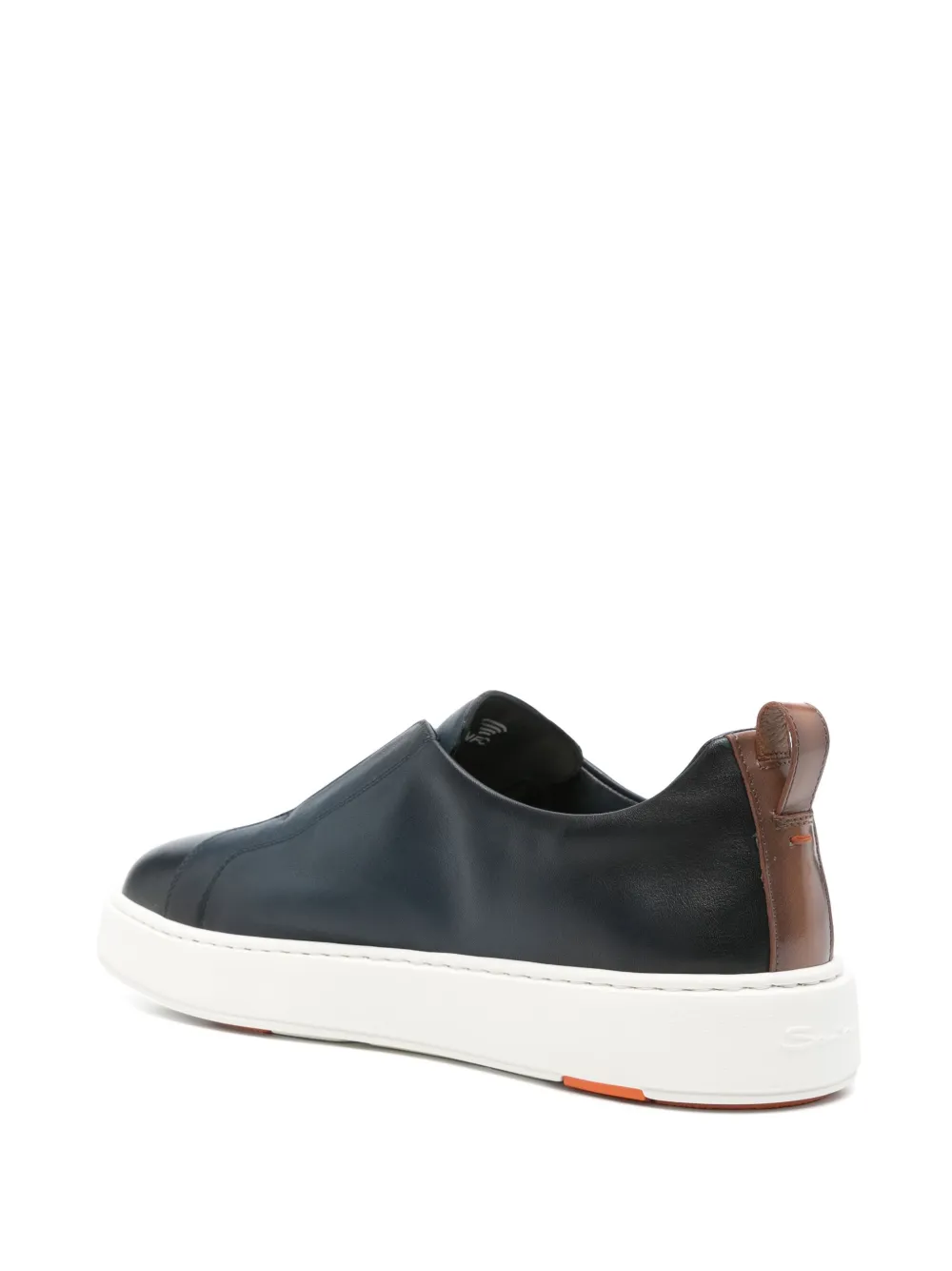 Santoni leather sneakers Blue