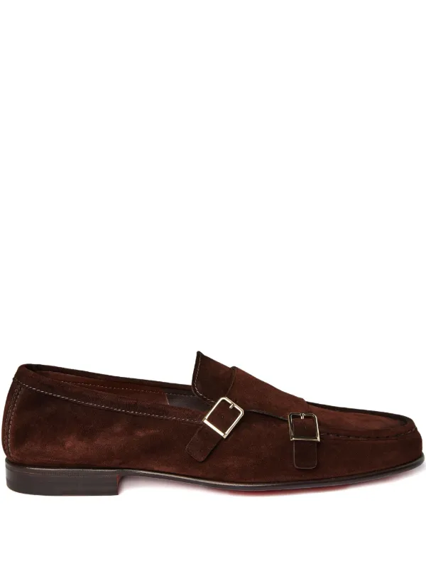 Mocassins En Cuir Marron SANTONI Pour Femme - Taille 39 Italie - Neufs Avec Emballage D'origine