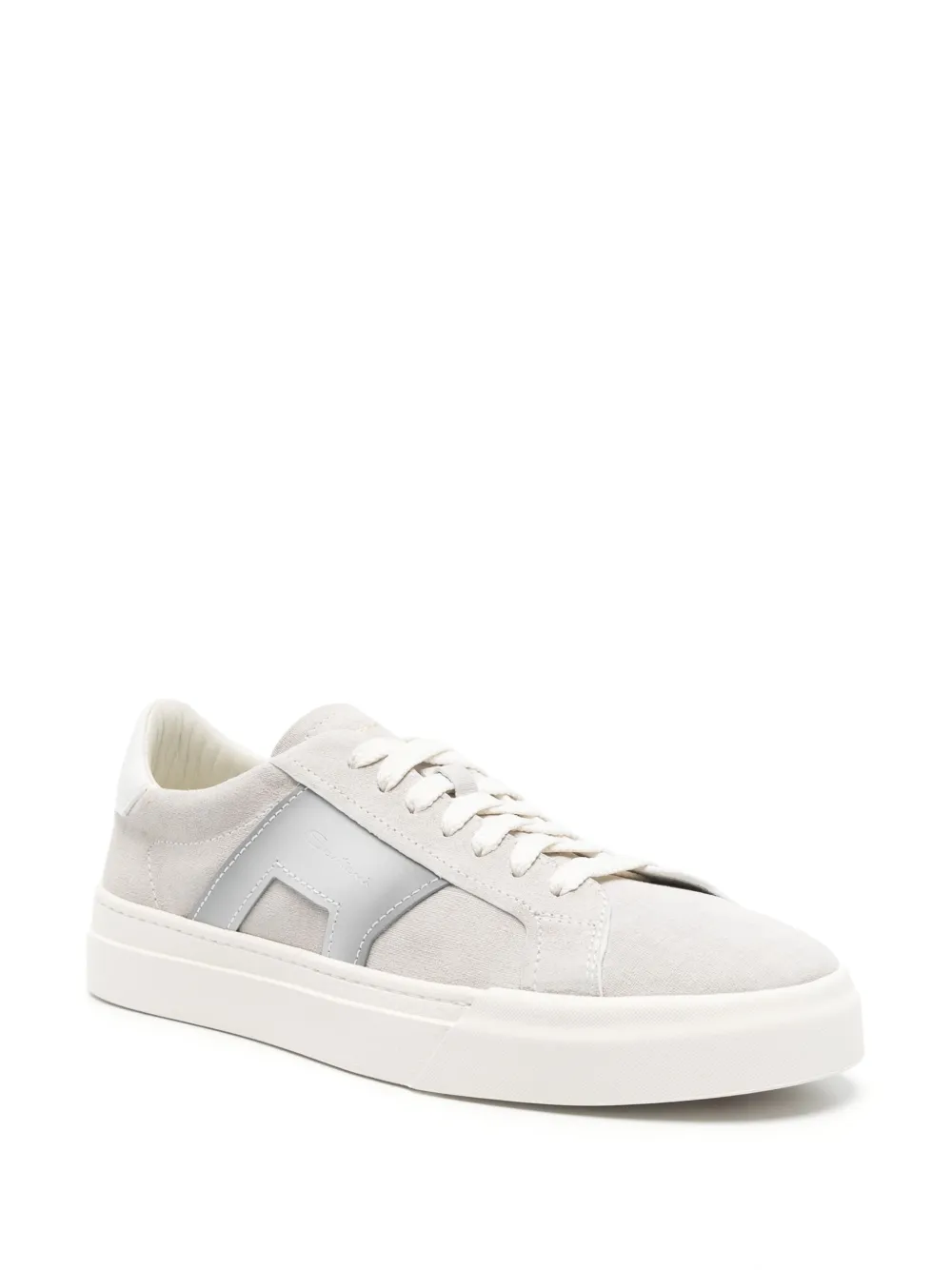 Santoni Double Buckle Sneakers - Grijs