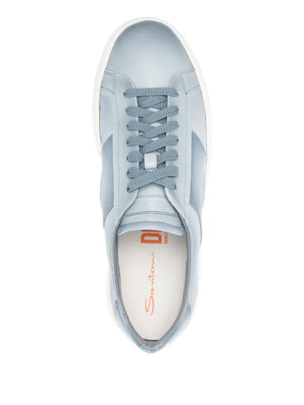 Santoni ダブルバックル スニーカー | ブルー | FARFETCH JP