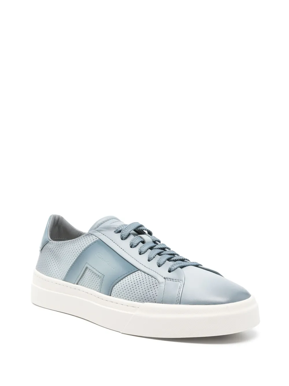 Santoni Double Buckle Sneakers - Blauw