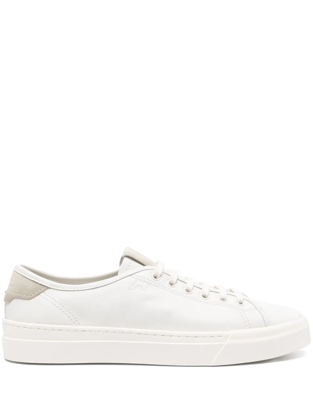 Santoni leather sneakers Neutrals