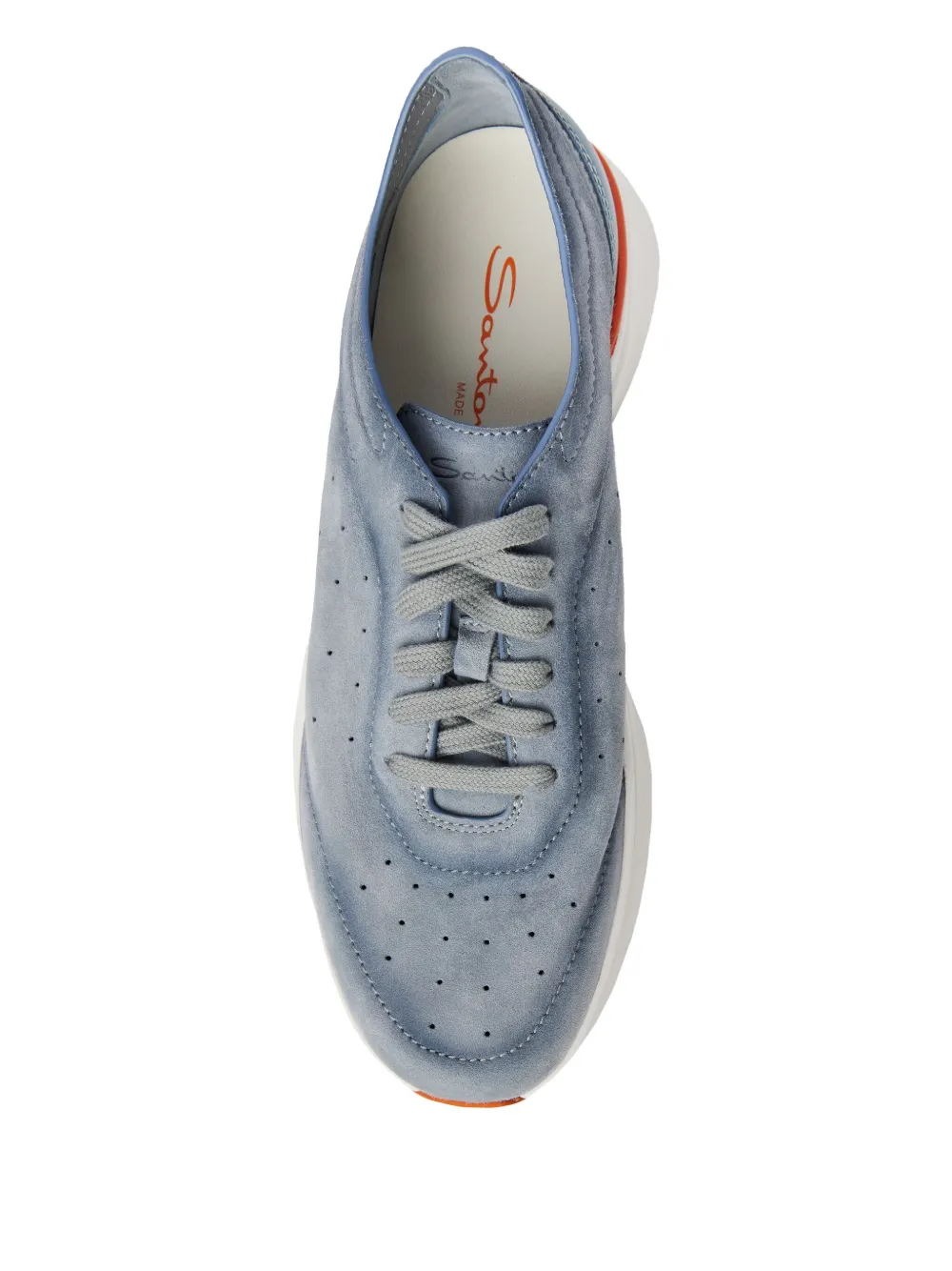 Santoni Bounce perforated sneakers Blue