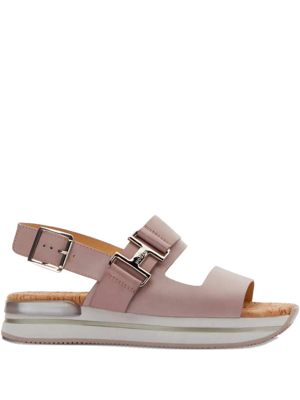 Hogan leather sandals Pink