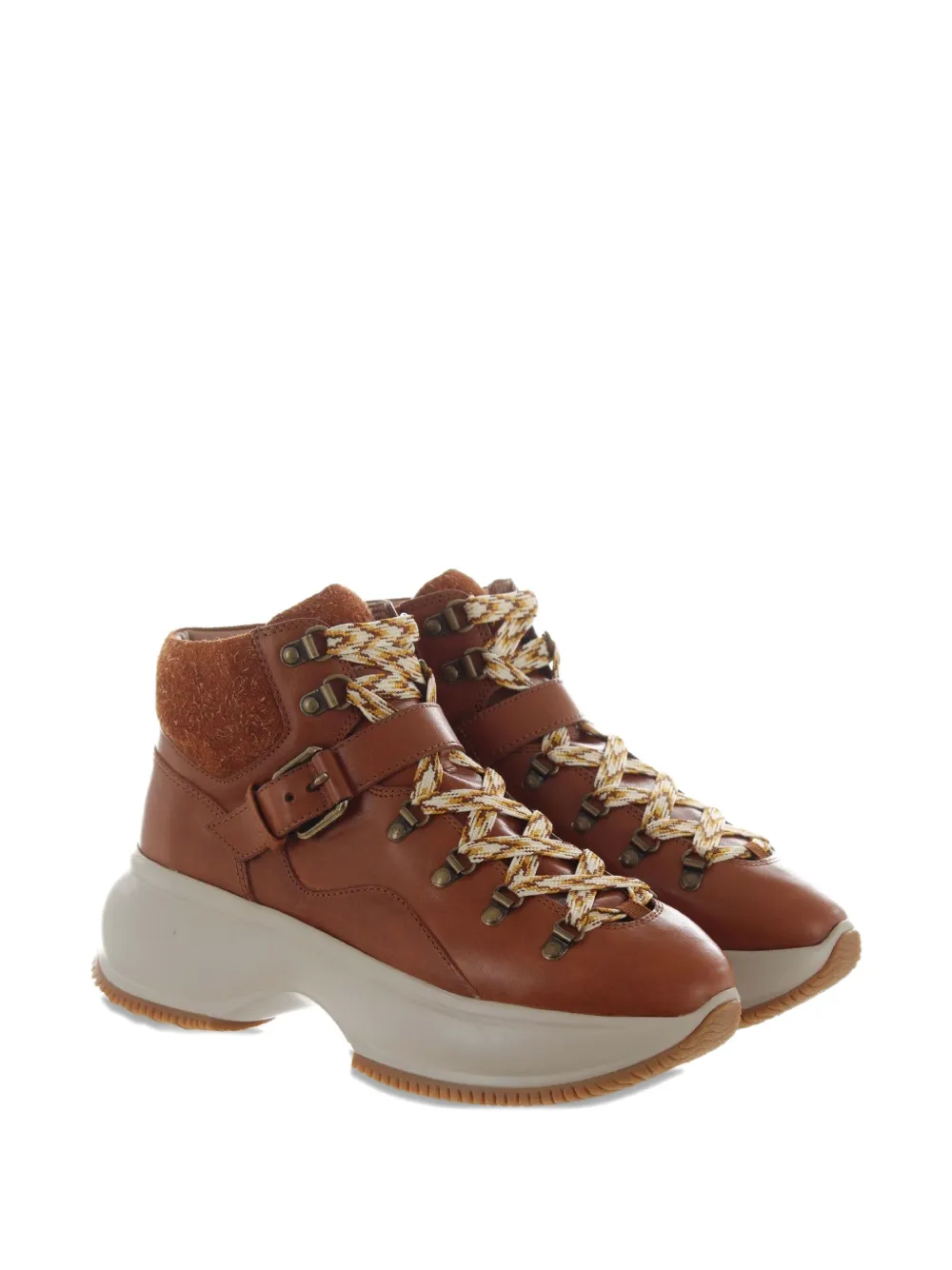 Hogan Maxi Active ankle boots Brown