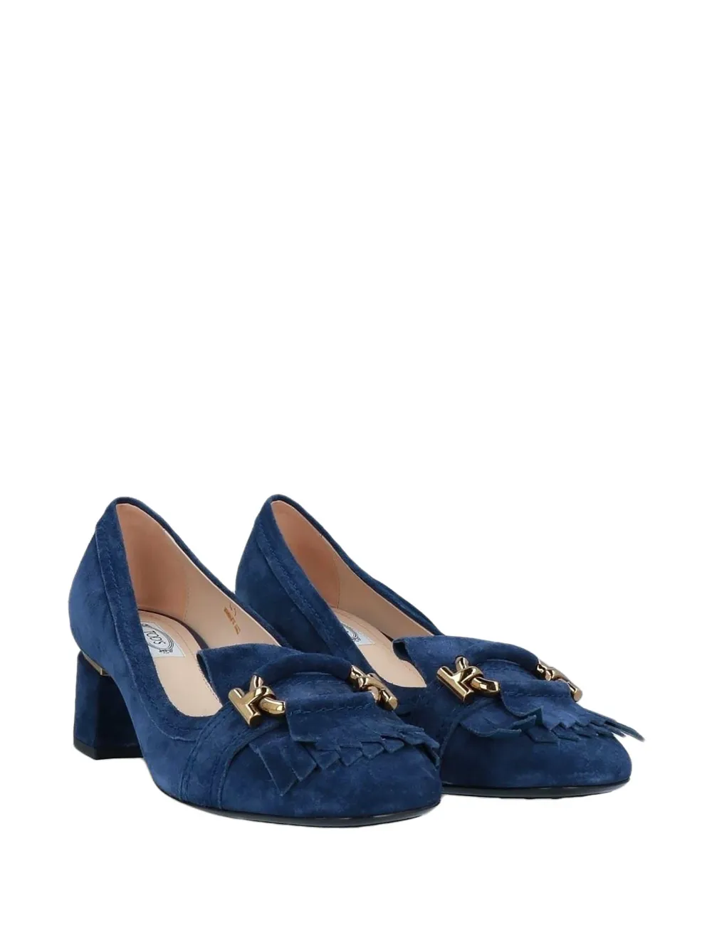 Tod's Courts suède pumps met hak Blauw