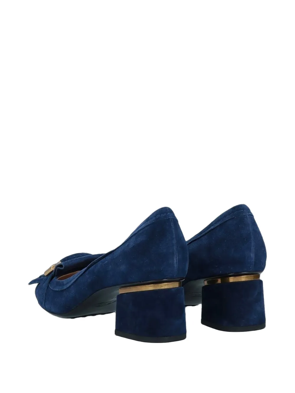 Tod's Courts suède pumps met hak Blauw