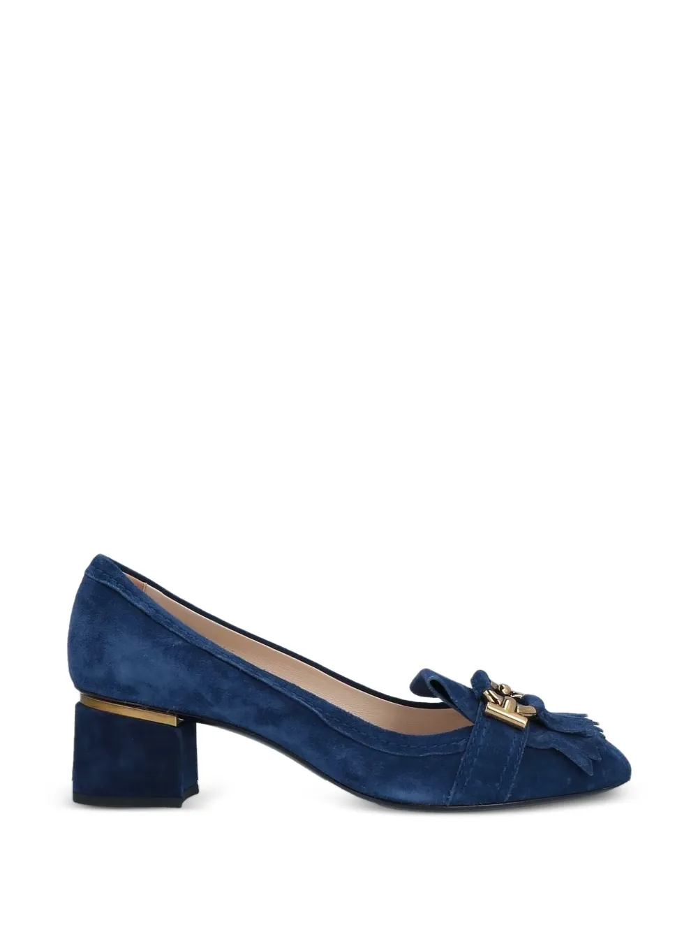 Tod's Courts suède pumps met hak Blauw