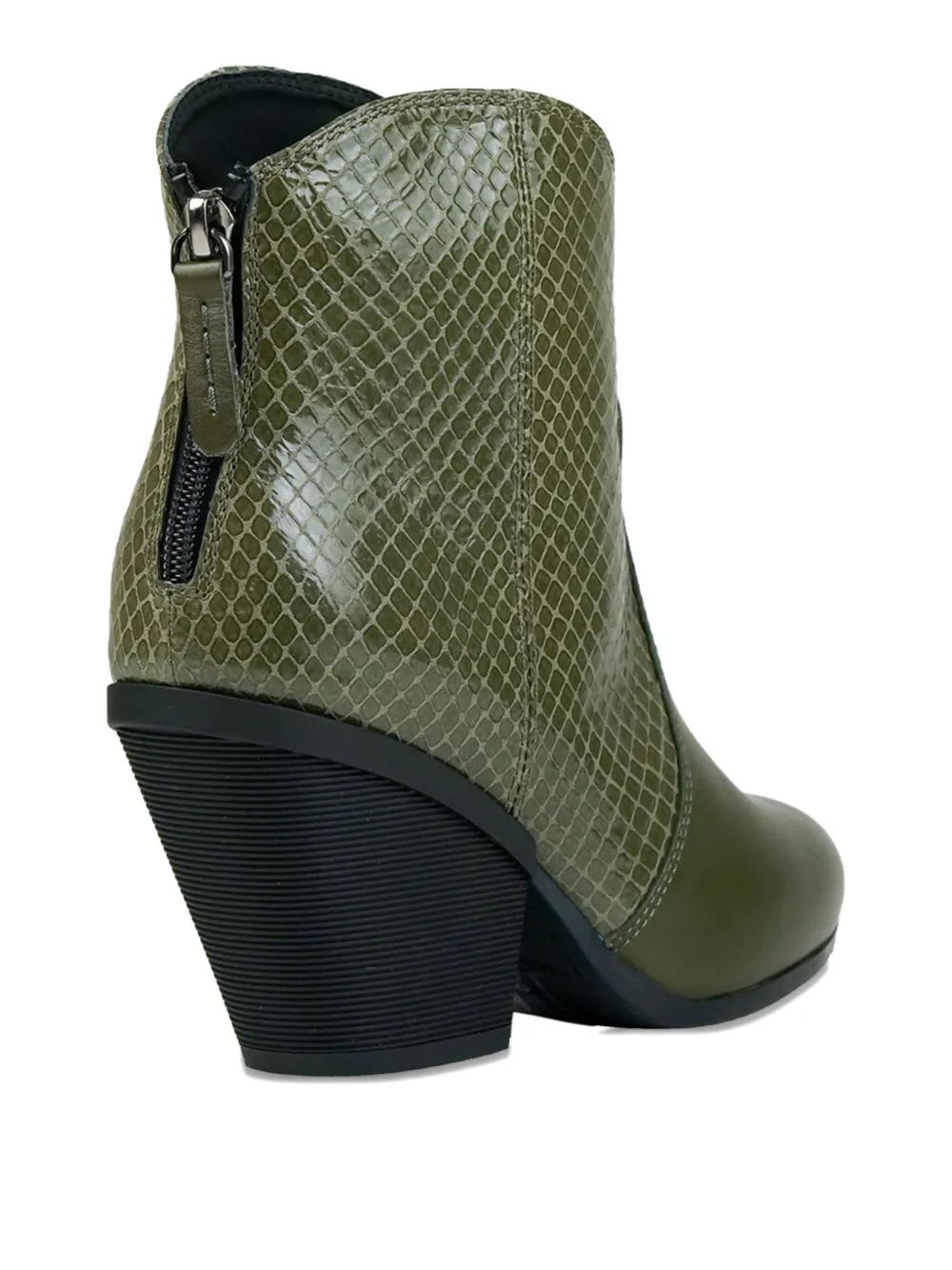 Hogan leather ankle boots Green
