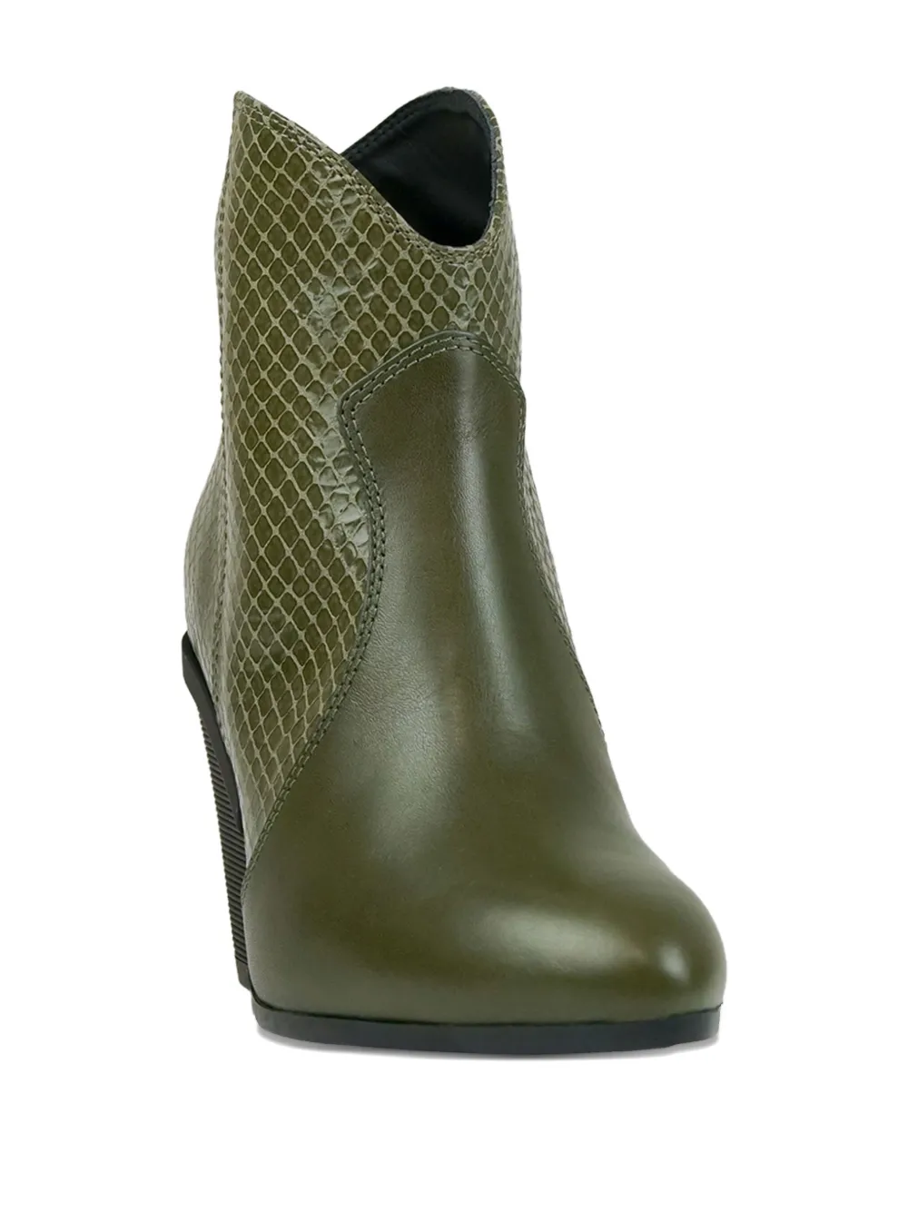 Hogan leather ankle boots Green