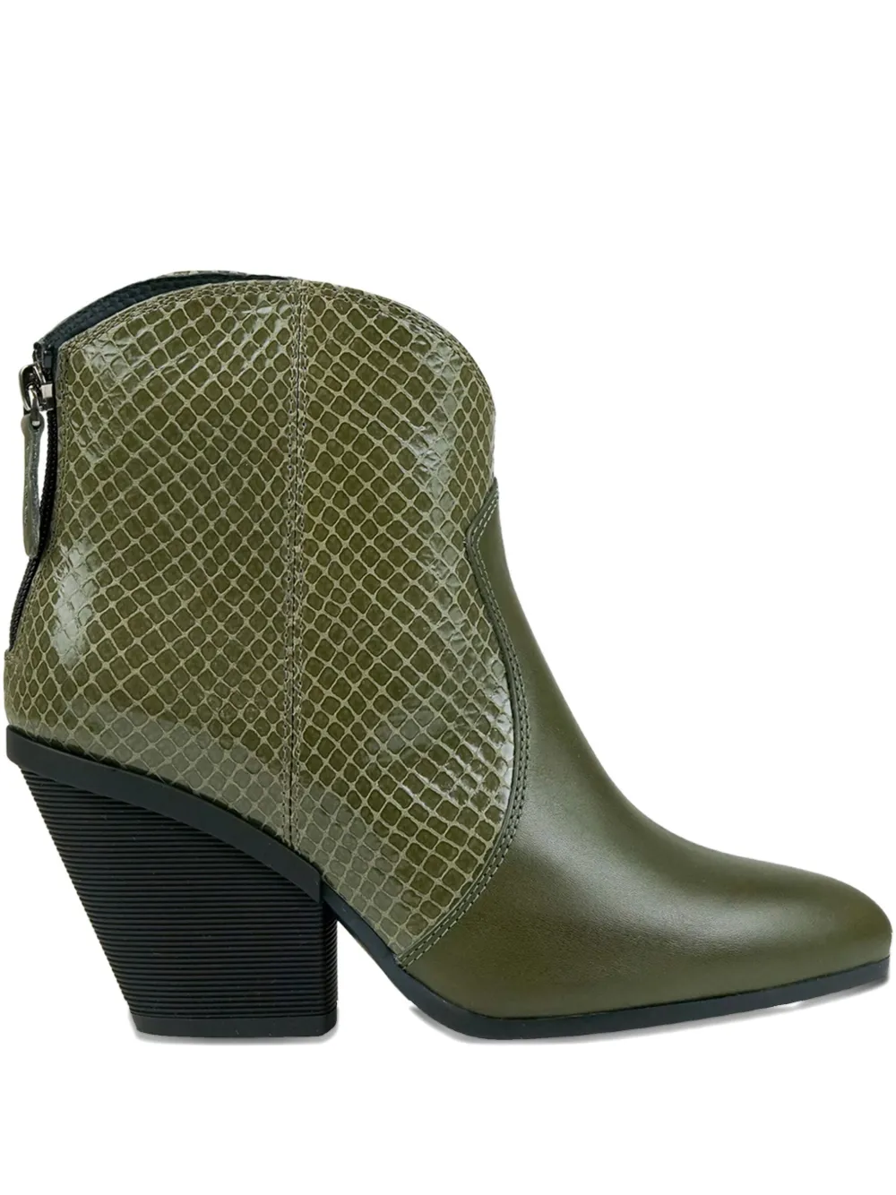 Hogan leather ankle boots Green