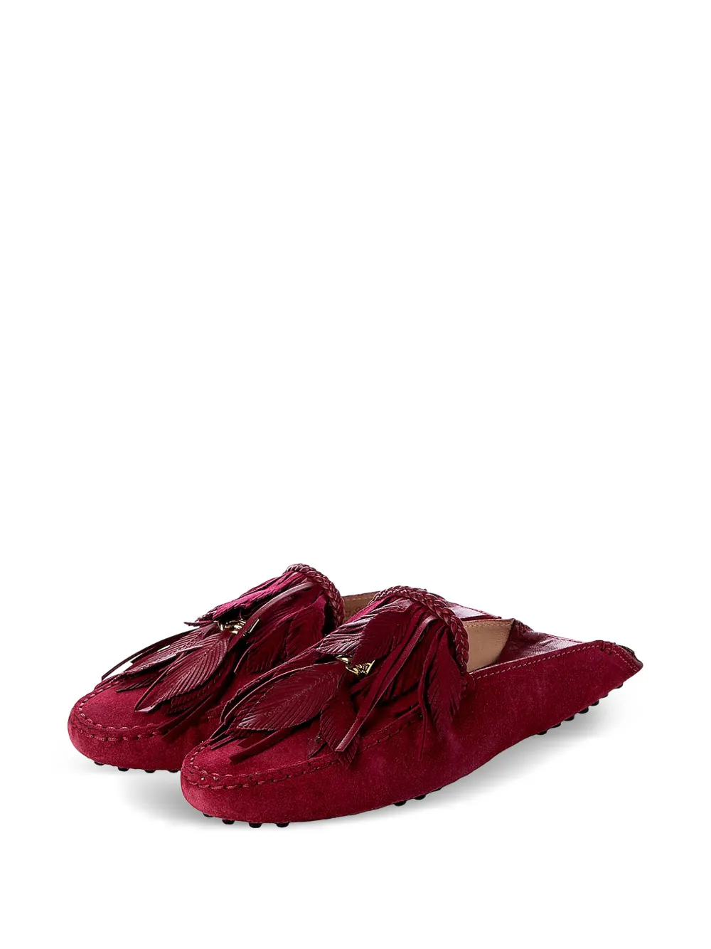 Tod's Gommini Vendre platte muiltjes Rood