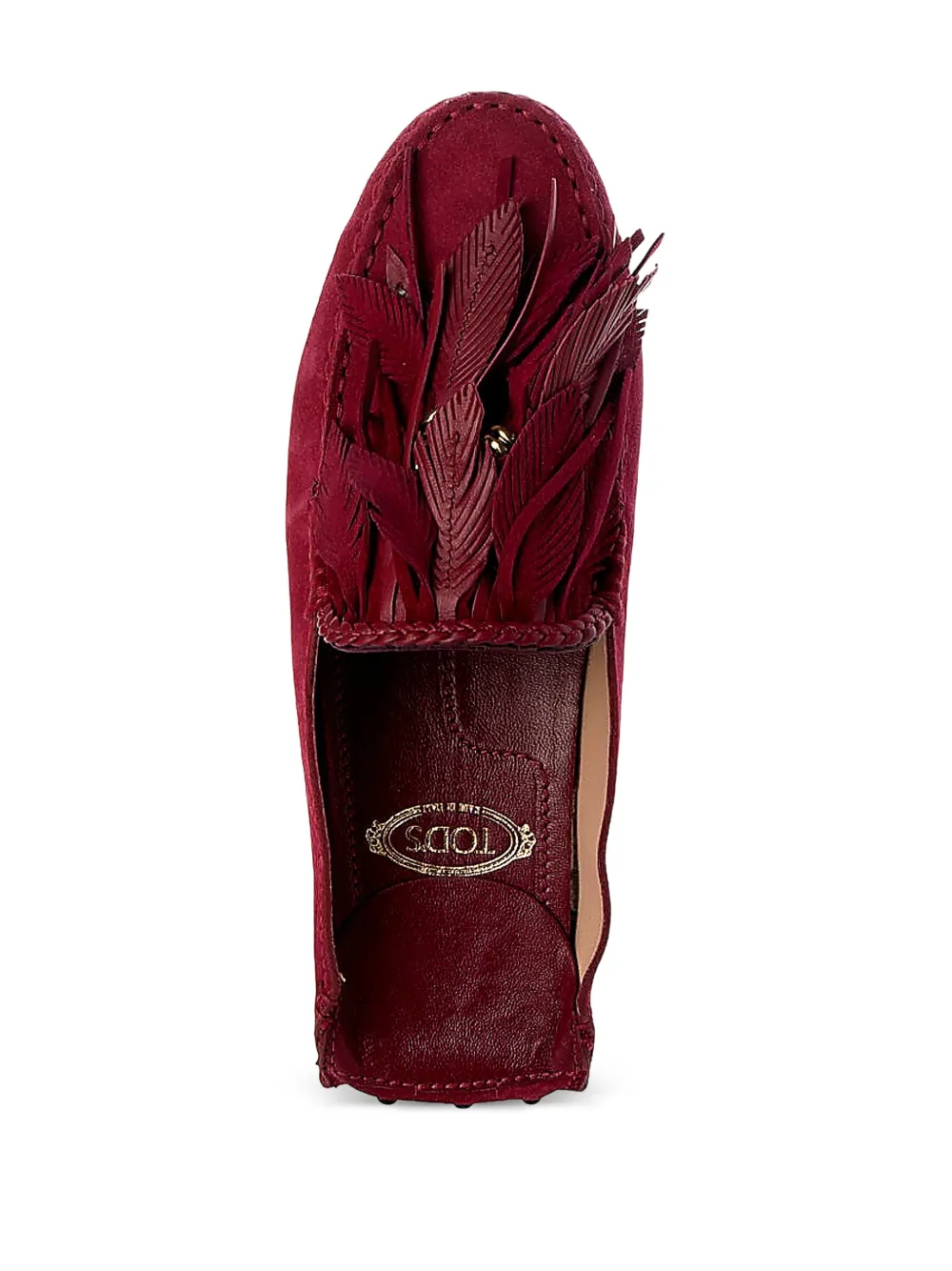 Tod's Gommini Vendre platte muiltjes Rood