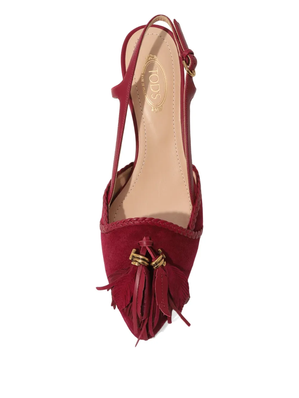 Tod's 35mm suede pumps Red