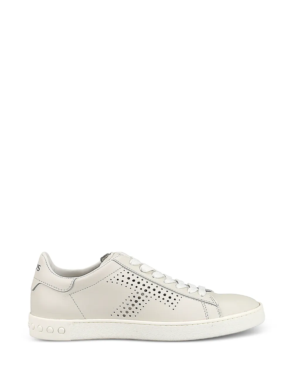 Tod's logo-detail round-toe sneakers - Weiß