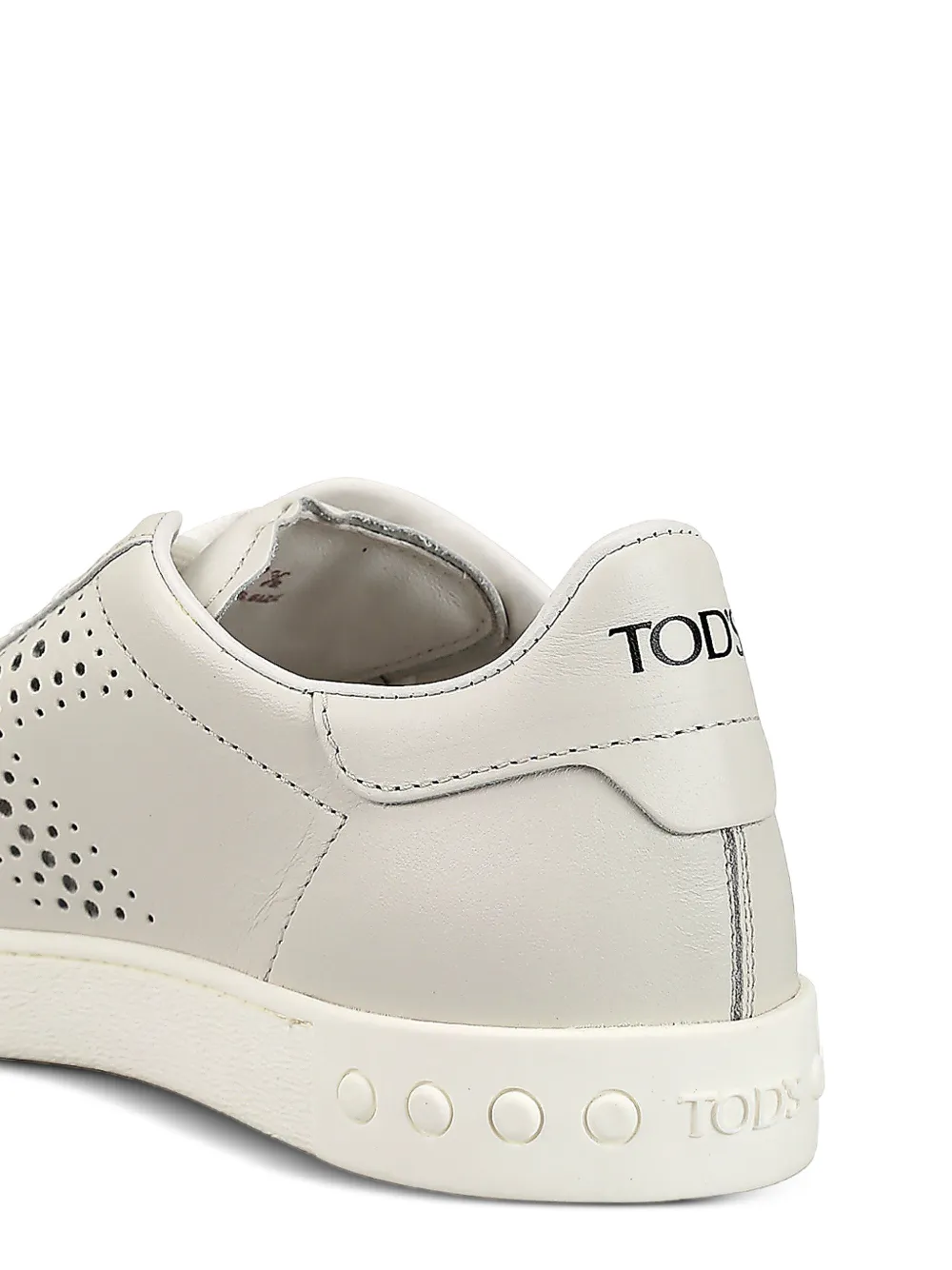 Tod's logo-detail round-toe sneakers Wit