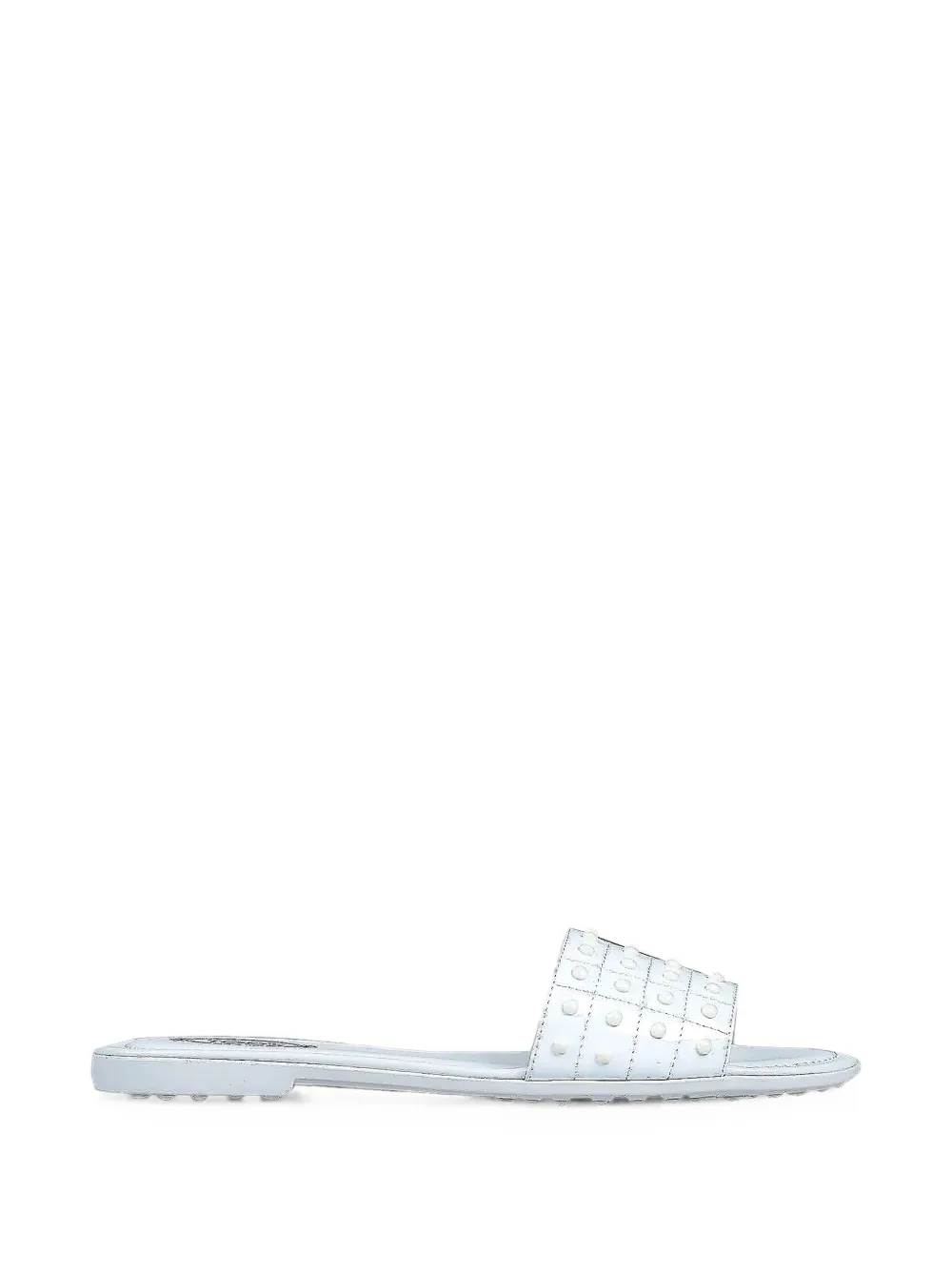 Tod's Gomma Studded leather sandals Wit